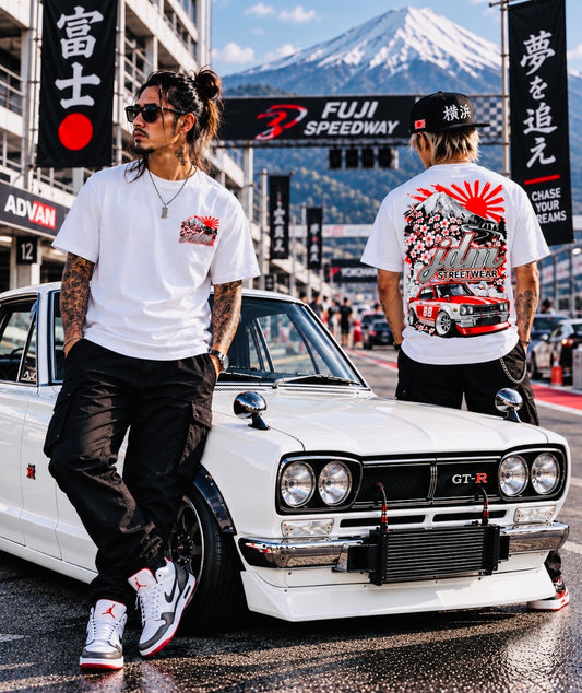 Hakosuka Nissan Skyline GTR Tee - White