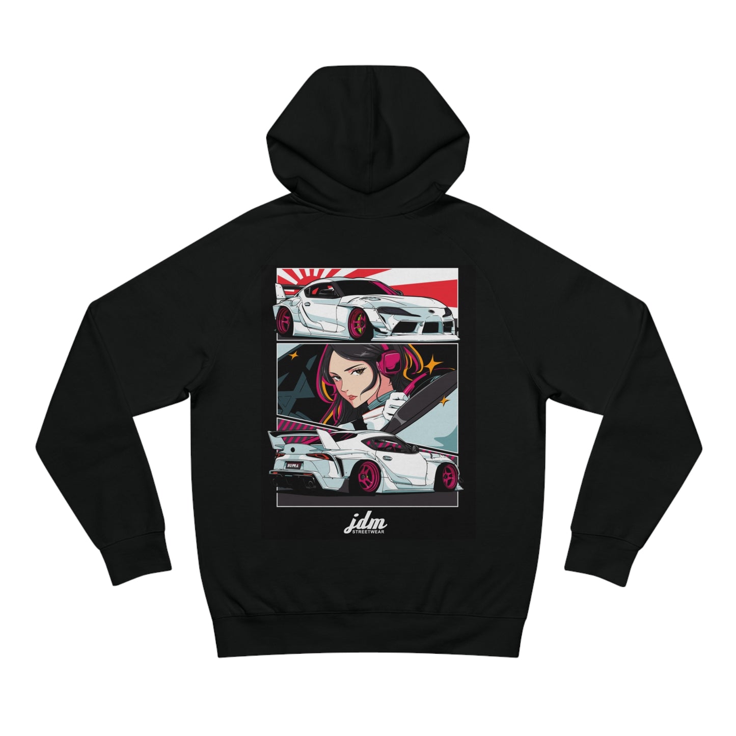 JDM Toyota Supra GR Hoodie - Black