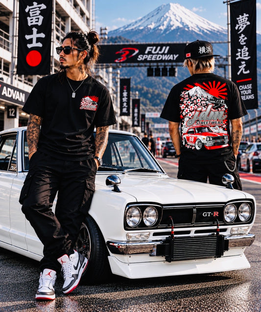 Hakosuka Nissan Skyline GTR Tee - Black