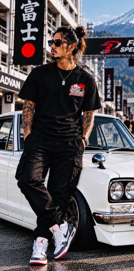 Hakosuka Nissan Skyline GTR Tee - Black