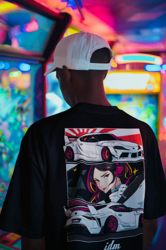 JDM Toyota Supra GR Tee - Black