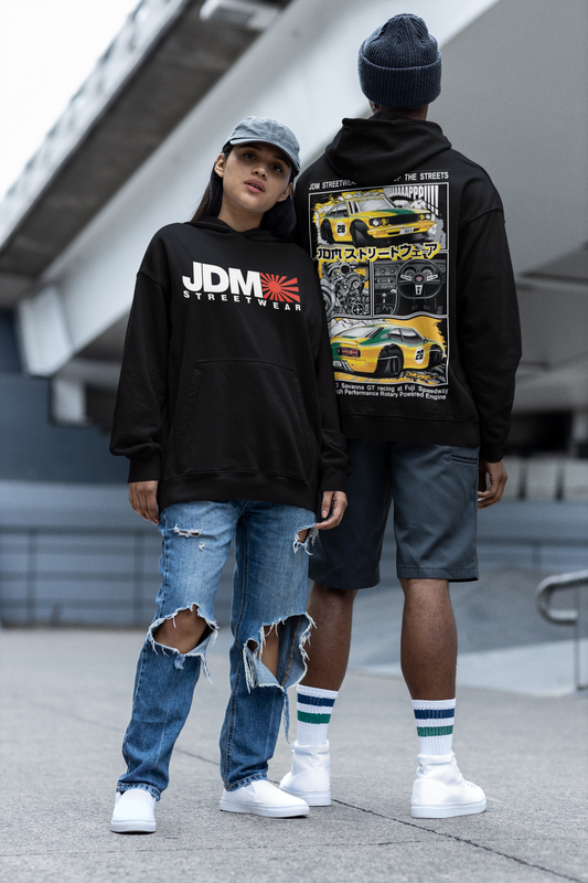 JDM Mazda RX3 Hoodie - Black