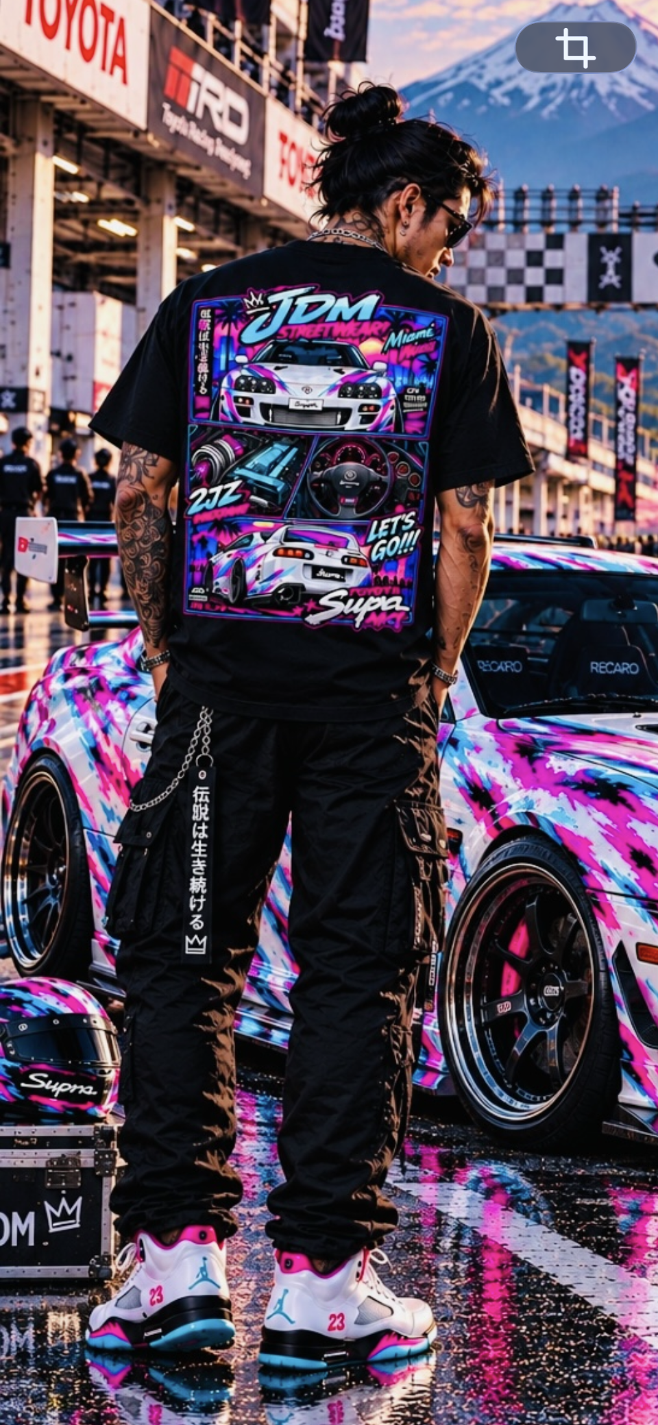 Toyota Supra MK4 Tee - Black