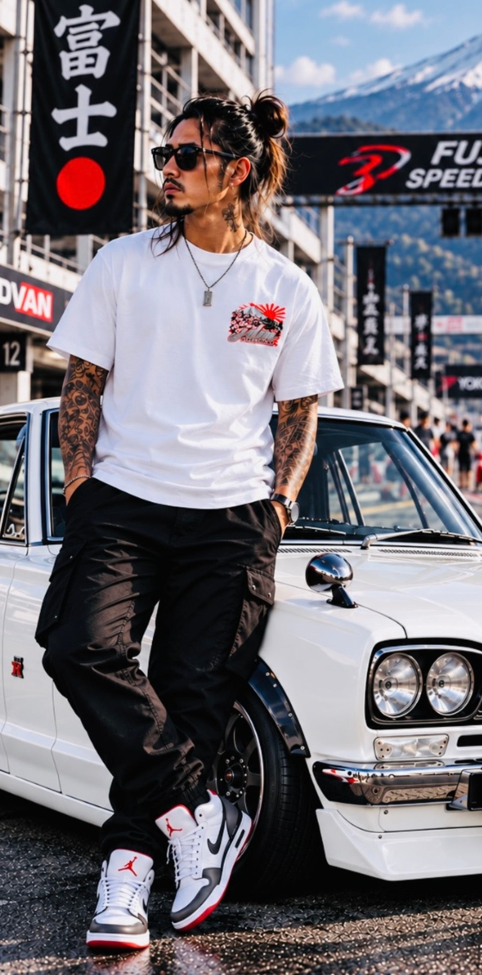 Hakosuka Nissan Skyline GTR Tee - White