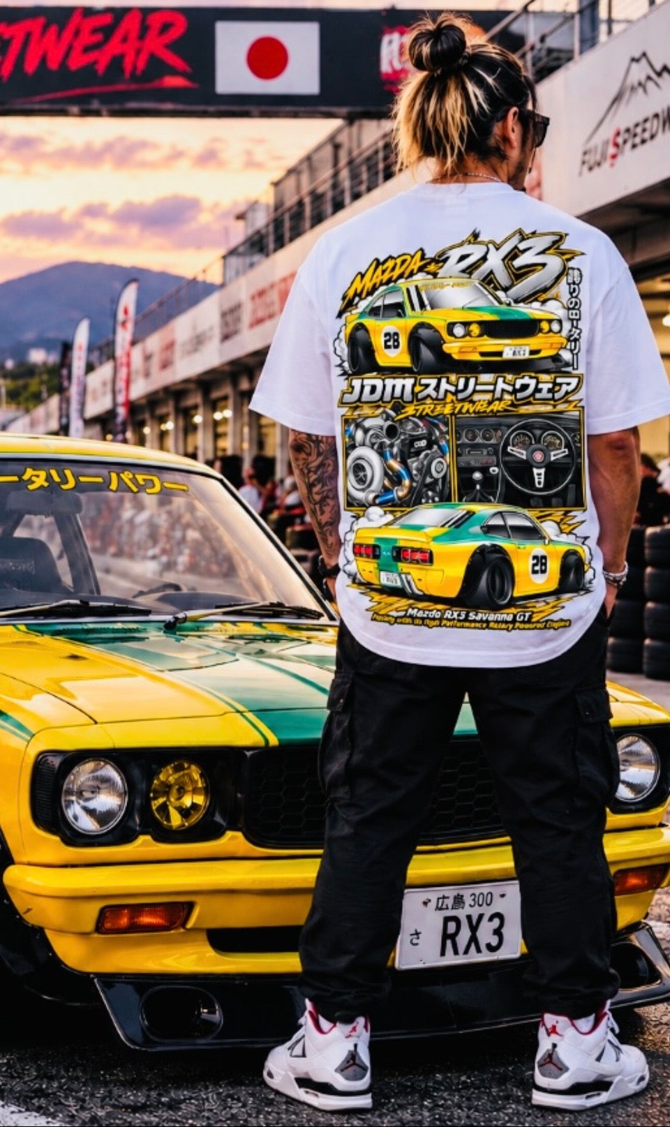 Mazda RX3 Savana GT Tee - White
