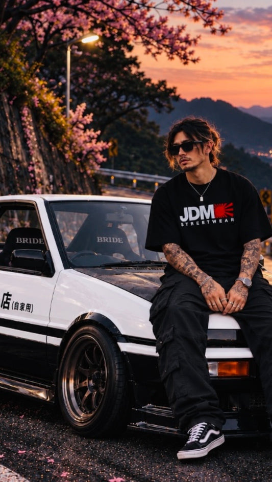 JDM Streetwear Tee - Black