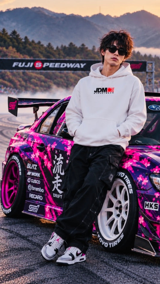 JDM Streetwear Hoodie - White