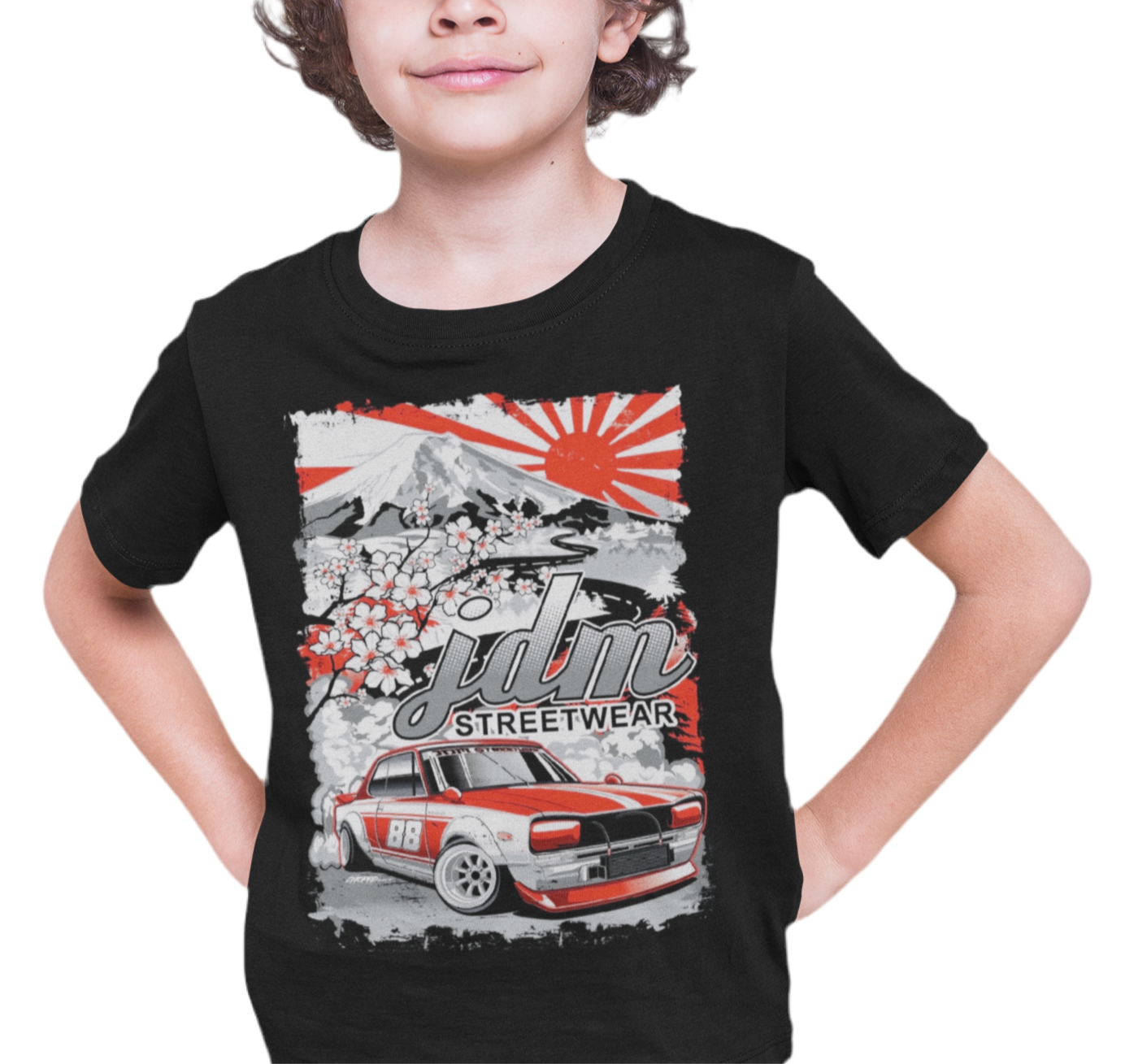 Kids JDM Hakosuka GTR Tee - Black
