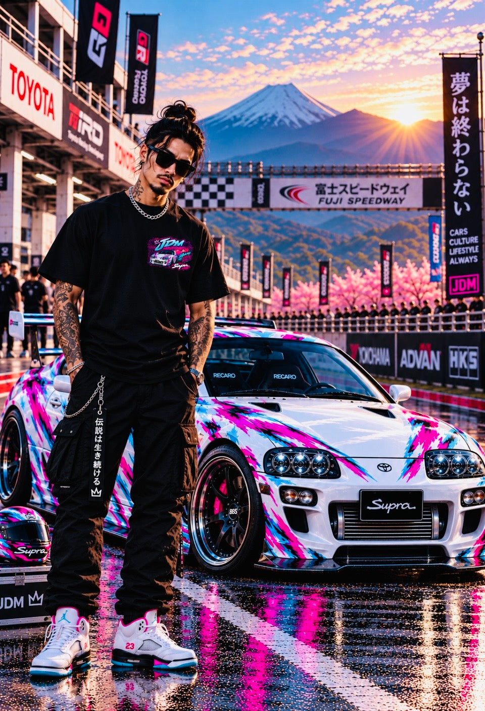 Toyota Supra MK4 Tee - Black