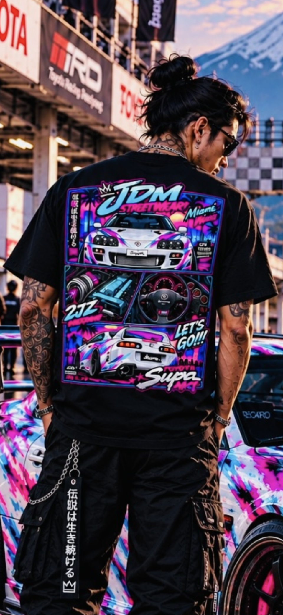 Toyota Supra MK4 Tee - Black